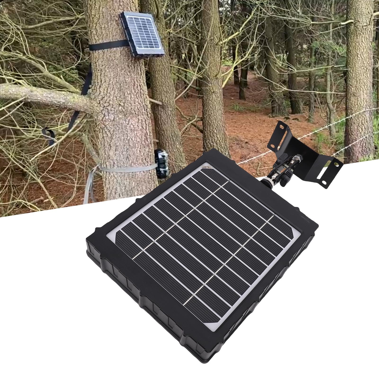 Caricatore a Pannello Solare Efficiente Alimentatore Monocristallino da 8000 MAh per la Fotografia di Giochi con Fotocamera da Trail All'aperto