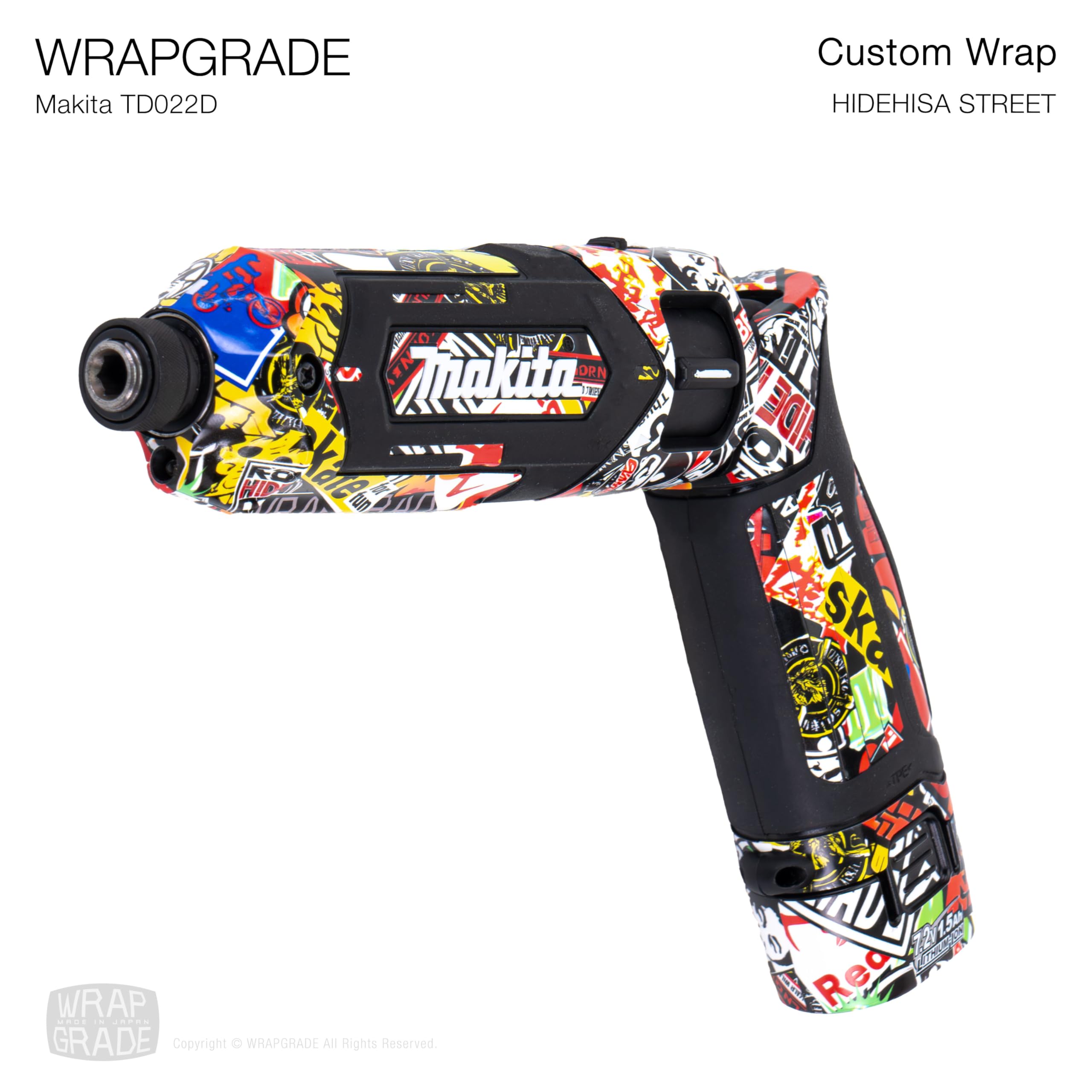 Amazon.co.jp: WRAPGRADE (ラップグレード) マキタ TD022D用 カスタム 