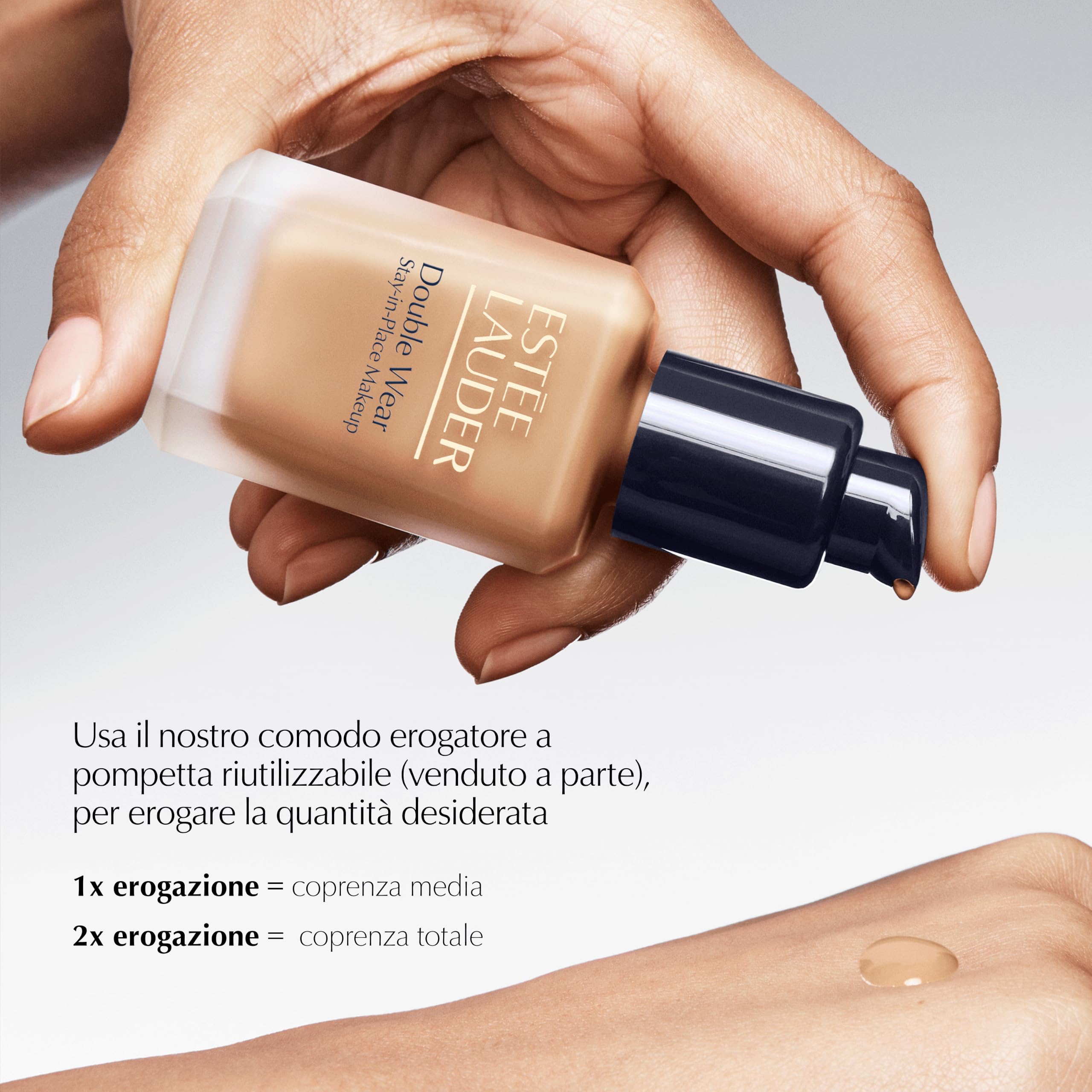 Estée Lauder Double Wear Stay-in-Place Makeup - Fondotinta dal finish naturale e opaco - 36 ore di tenuta, 30 ml