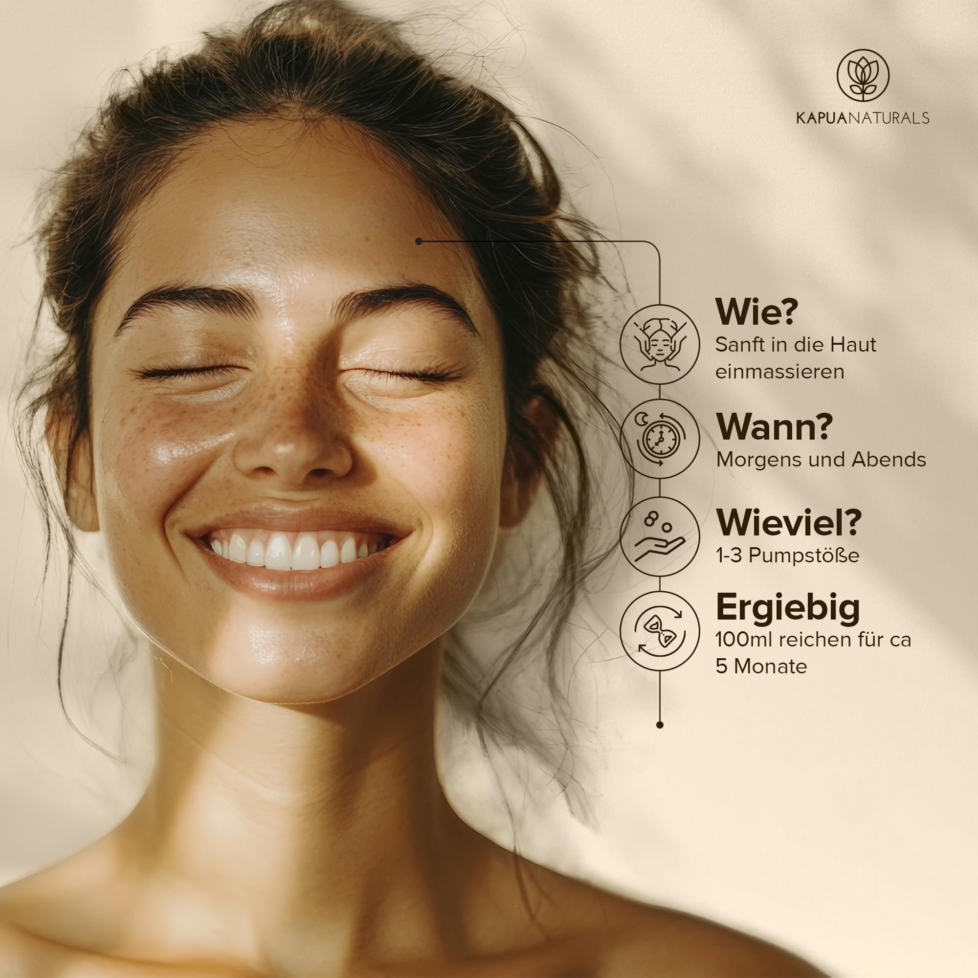 BIO Retinol Serum hochdosiert 100ml • Retinol 5-Fach-Komplex +Hyaluron +Vitamin C ✓ Vegan & BIO ✓ hochwirksam verkapseltes Retinol für strahlende & reine Haut ohne Pickel ✓ Anti Aging Made in Germany