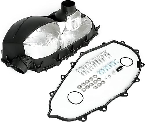 KUAFU Cubierta de embrague exterior compatible con Can-Am Maverick 1000R 2014 actual repuesto para 420212286 negro