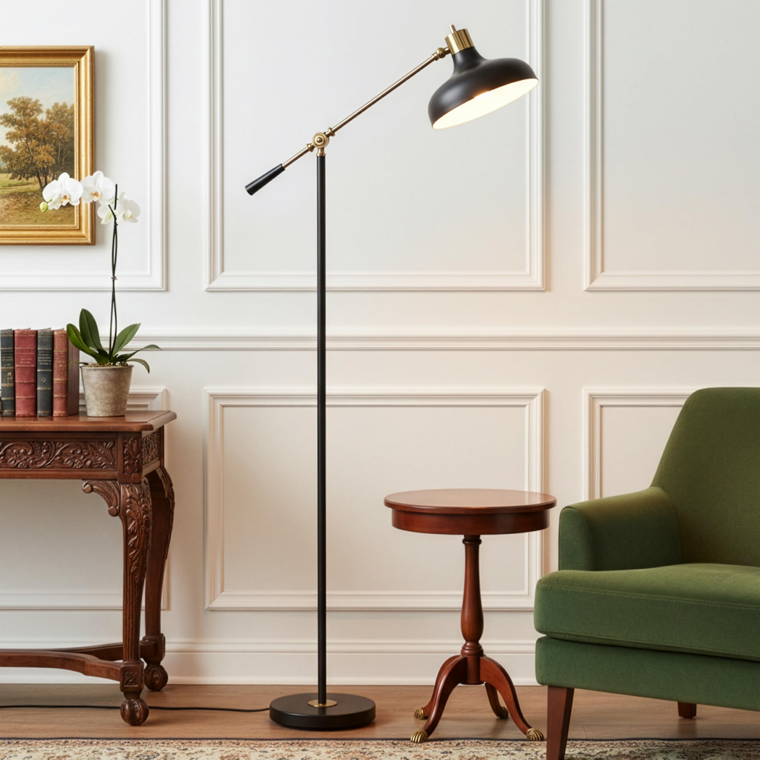 Photo 1 of Brightech Wyatt LED Floor Lamp - Black, 42" H