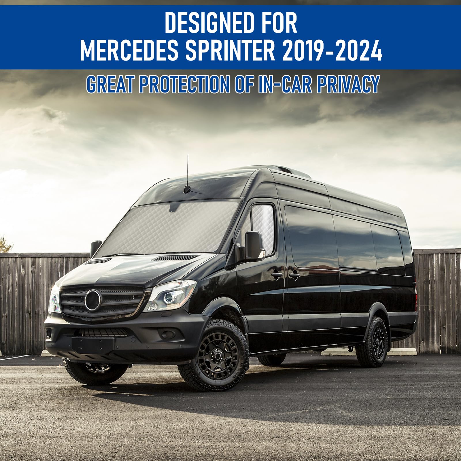Protezione termica per i finestrini esterni della cabina del Mercedes Sprinter VS30 del 2018