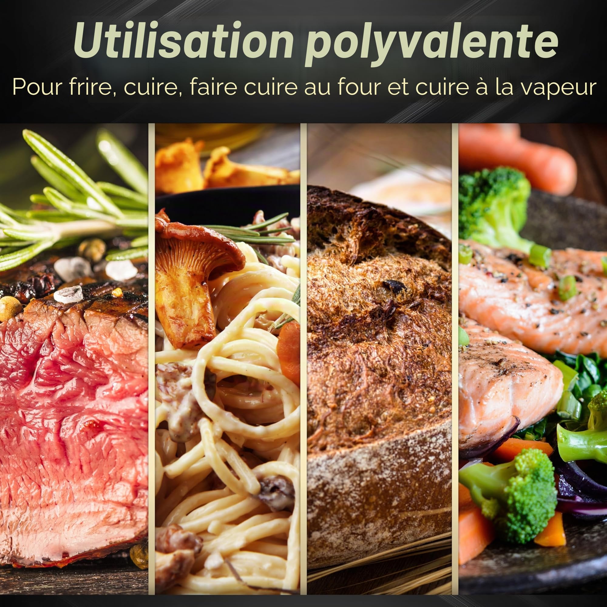 BEYOND Casserole à Pâtes 24 cm Acier Inoxydable - Couvercle en Verre, Passoire Amovible, Compatible Induction, Cuiseur Multifonction, Faitout avec Égouttoir Intégré