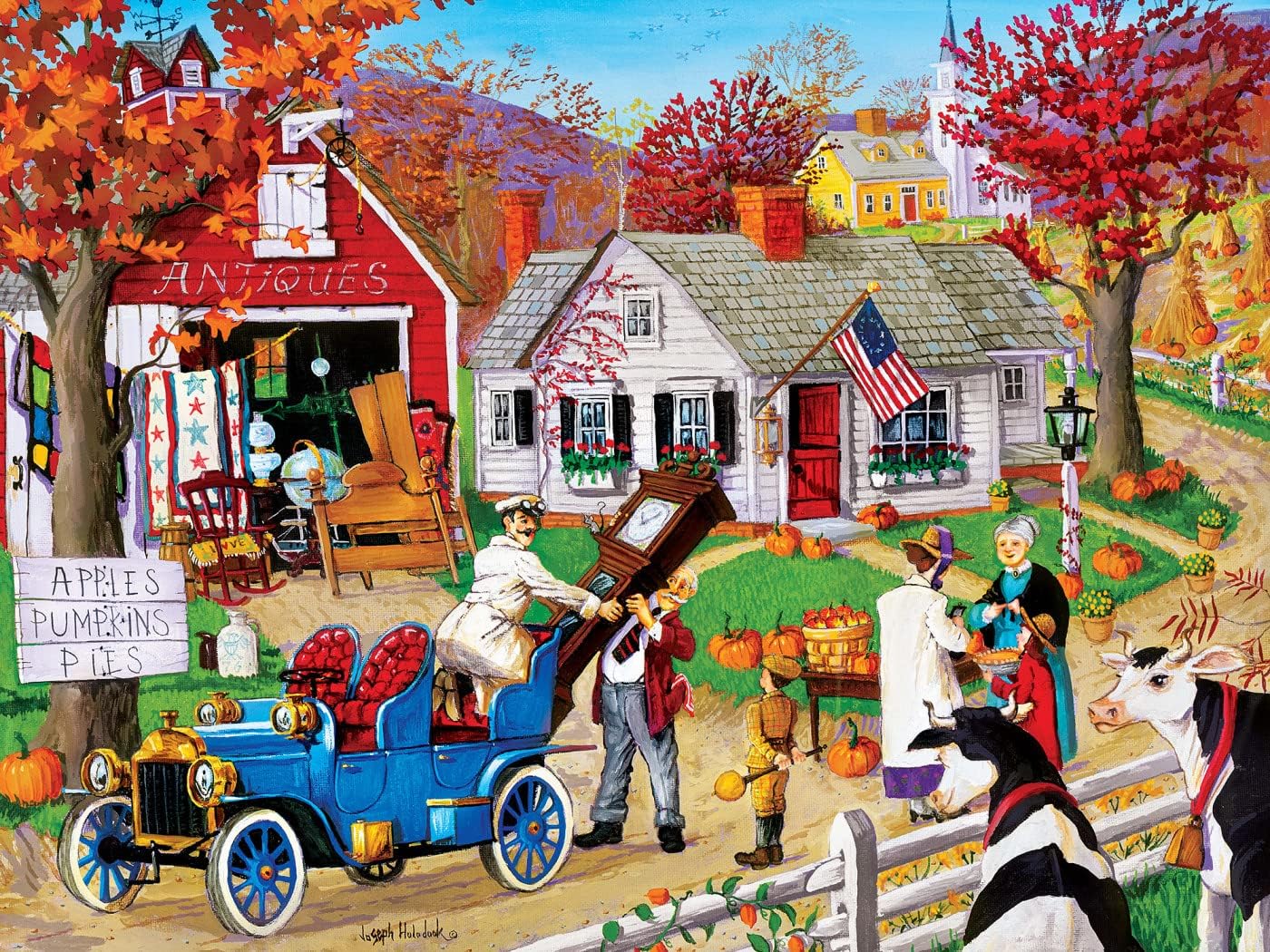 MasterPieces 300 Piece EZ Grip Jigsaw Puzzle - Fall Finds - 18"x24"