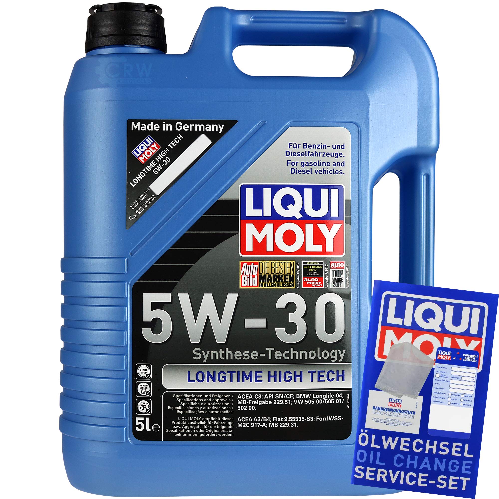 Kit d'inspection 7 L LM LT High Tech 5W-30 + paquet de filtres MANN 9805622