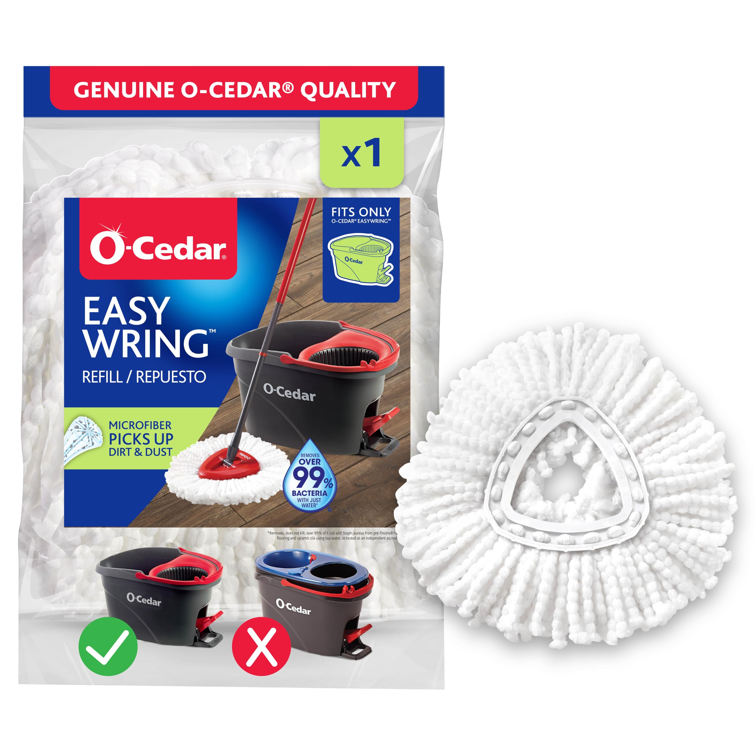 O-Cedar EasyWring Spin Mop Microfiber Refill