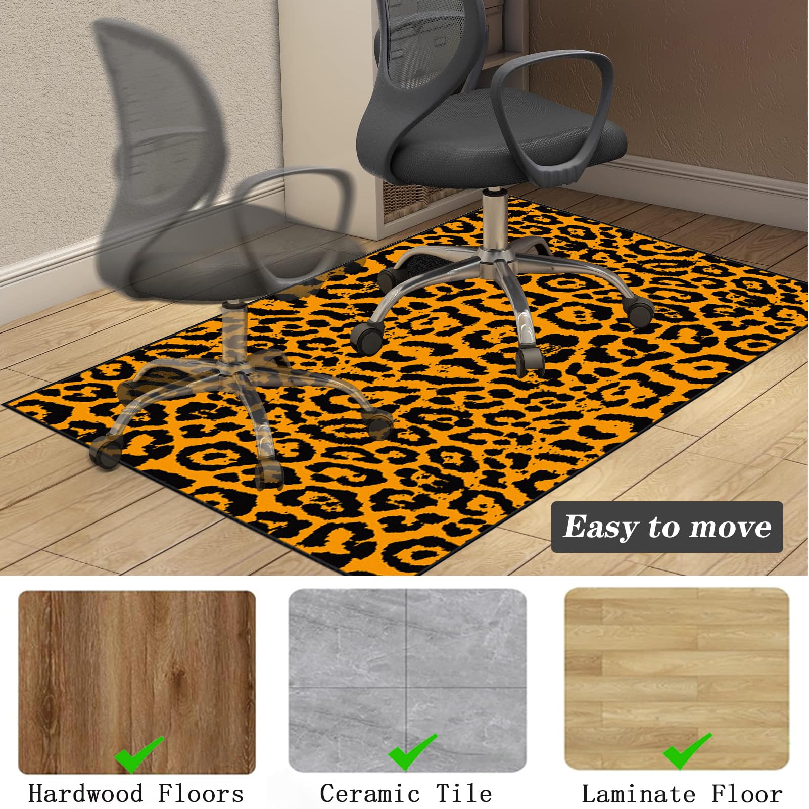 100 x 140 cm Gaming Tapis de Chaise pour Les Chaises de Jeu ou de Bureau | Tapis Chaise de Bureau | Tapis de Protection de Sol pour sols durs | Tapis Protecteur de Sol pour fauteuils de Gaming
