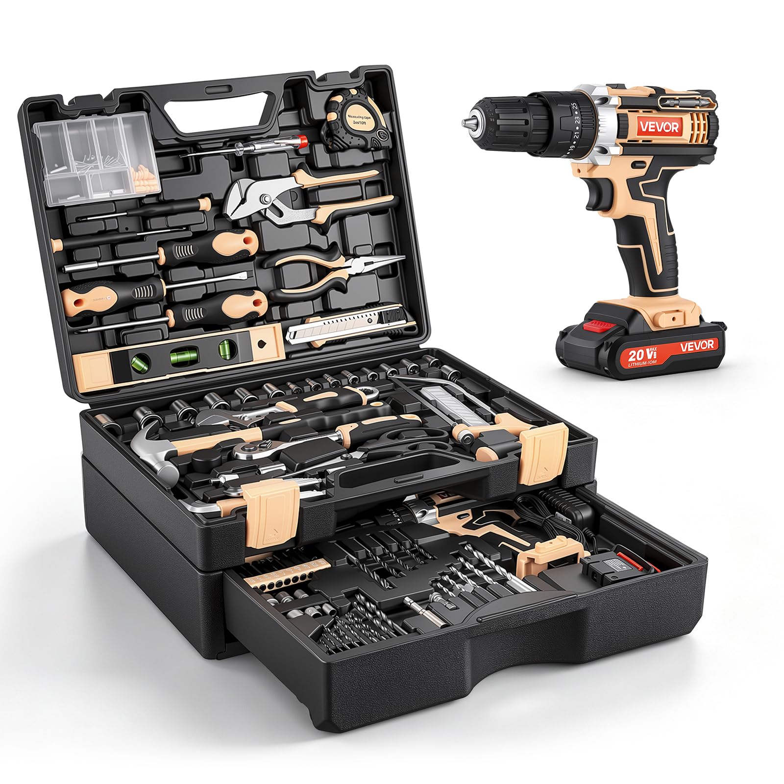 VEVOR 450 PCS Mechanic Tool Set - Socket & Wrench Kit -14
