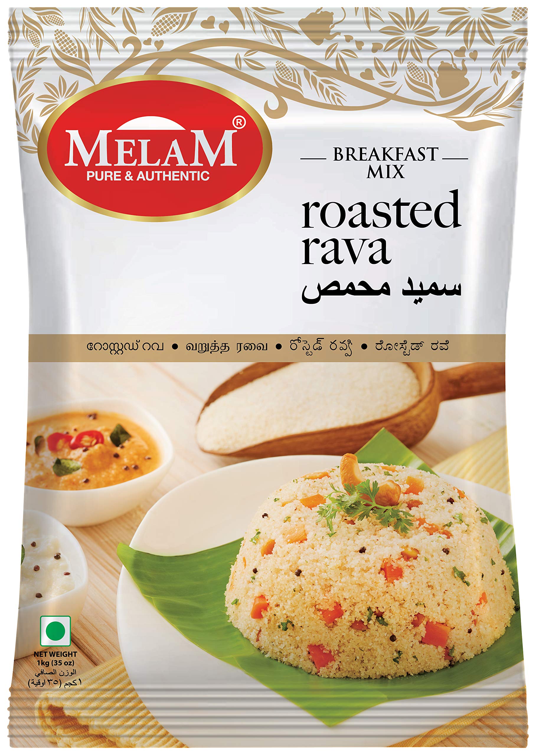 MELAM Roasted Rava, 1 kg
