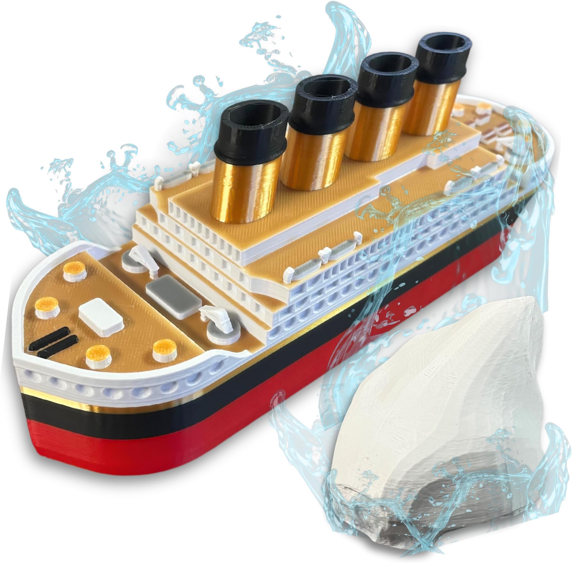 The Original FullColor Floating Titanic Bath Toy By TitanicToyCo, RMS Titanic Toys For Kids, Toy Titanic or Kids, Titanic Ship, Titanic Cake Topper, Titanic Figurine, Titanic Boat, Titanic Water Toy