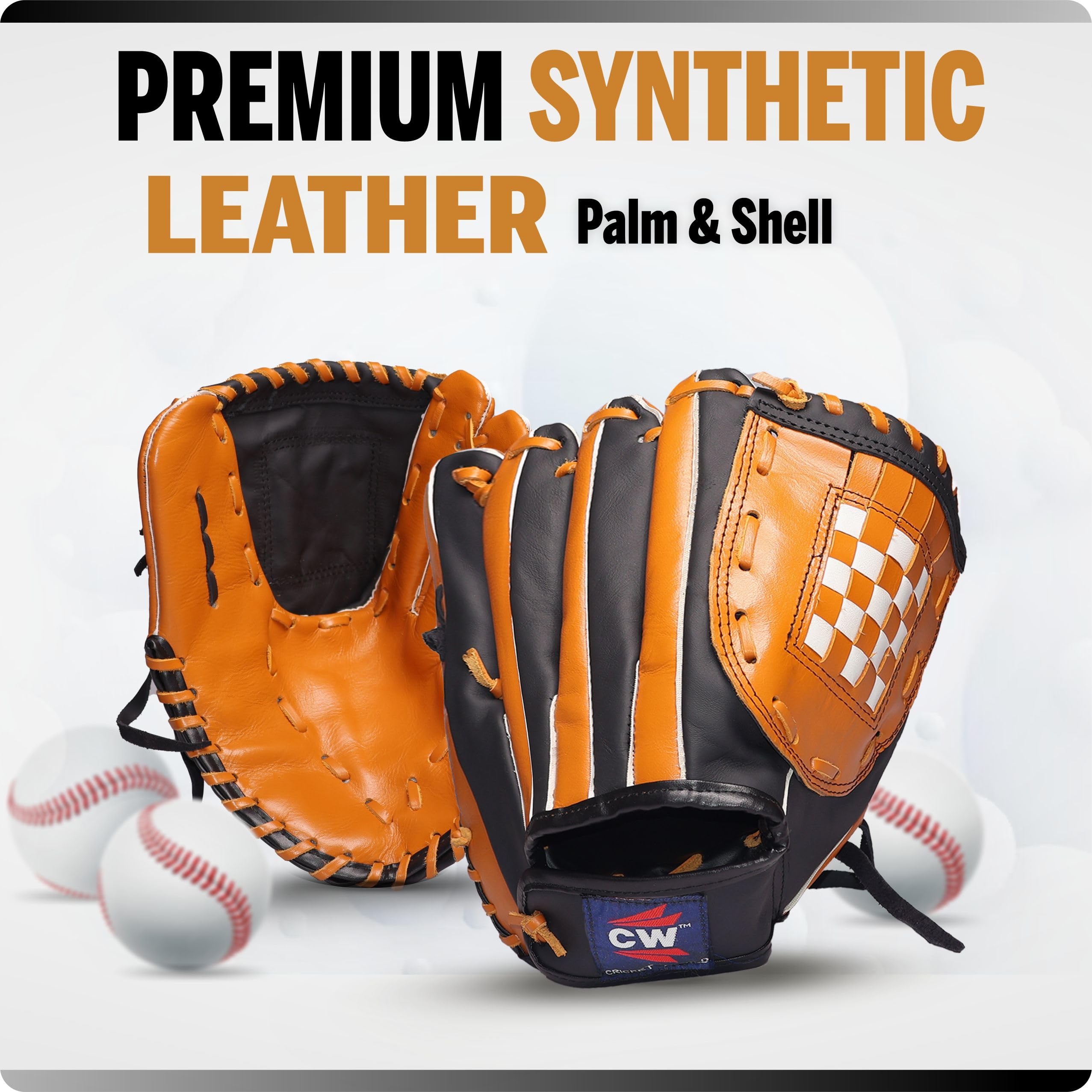 CW IKON Baseball Glove for All Positions | Base Ball Training Men Glove | Match Tournament Club Play (Single Piece) 2