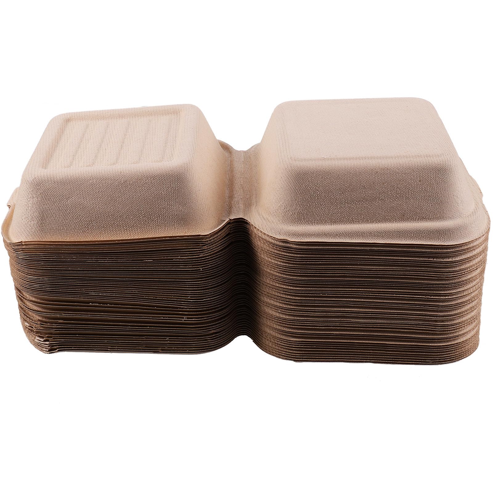 Cajas para hamburguesas sin plásticos envases desechables de pulpa de papel para repostería