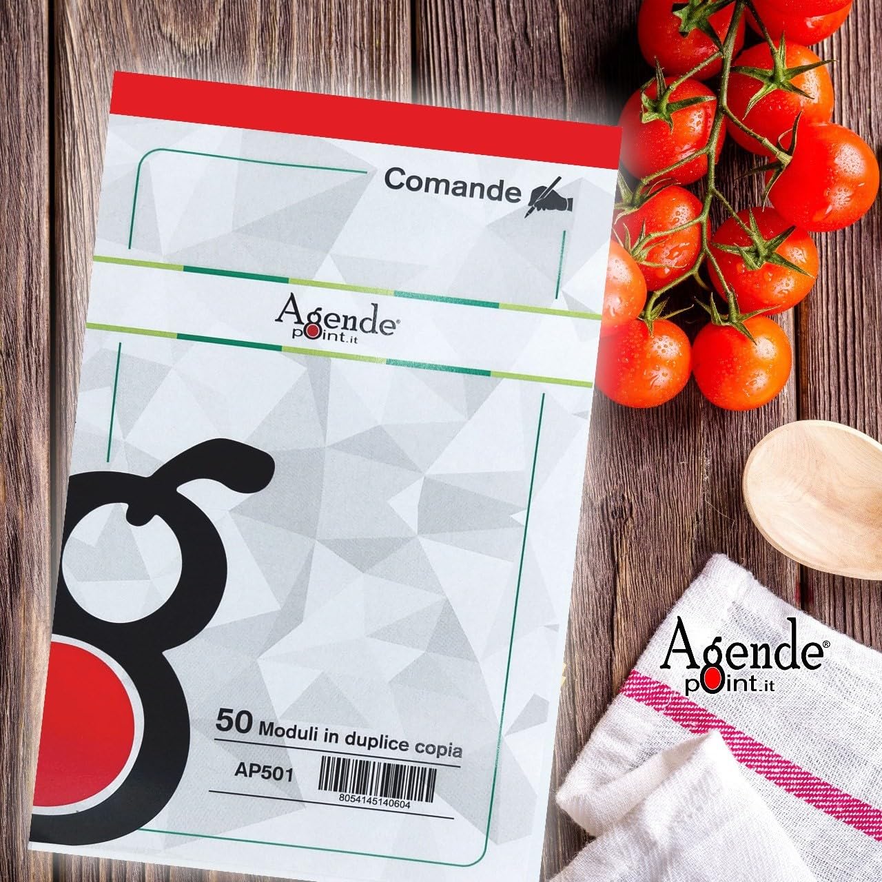 Blocchi Comande Ristorante - 50 Moduli Autoricalcanti, 16,5x10,5 Cm, 2 Copie Colorate - Foto 9