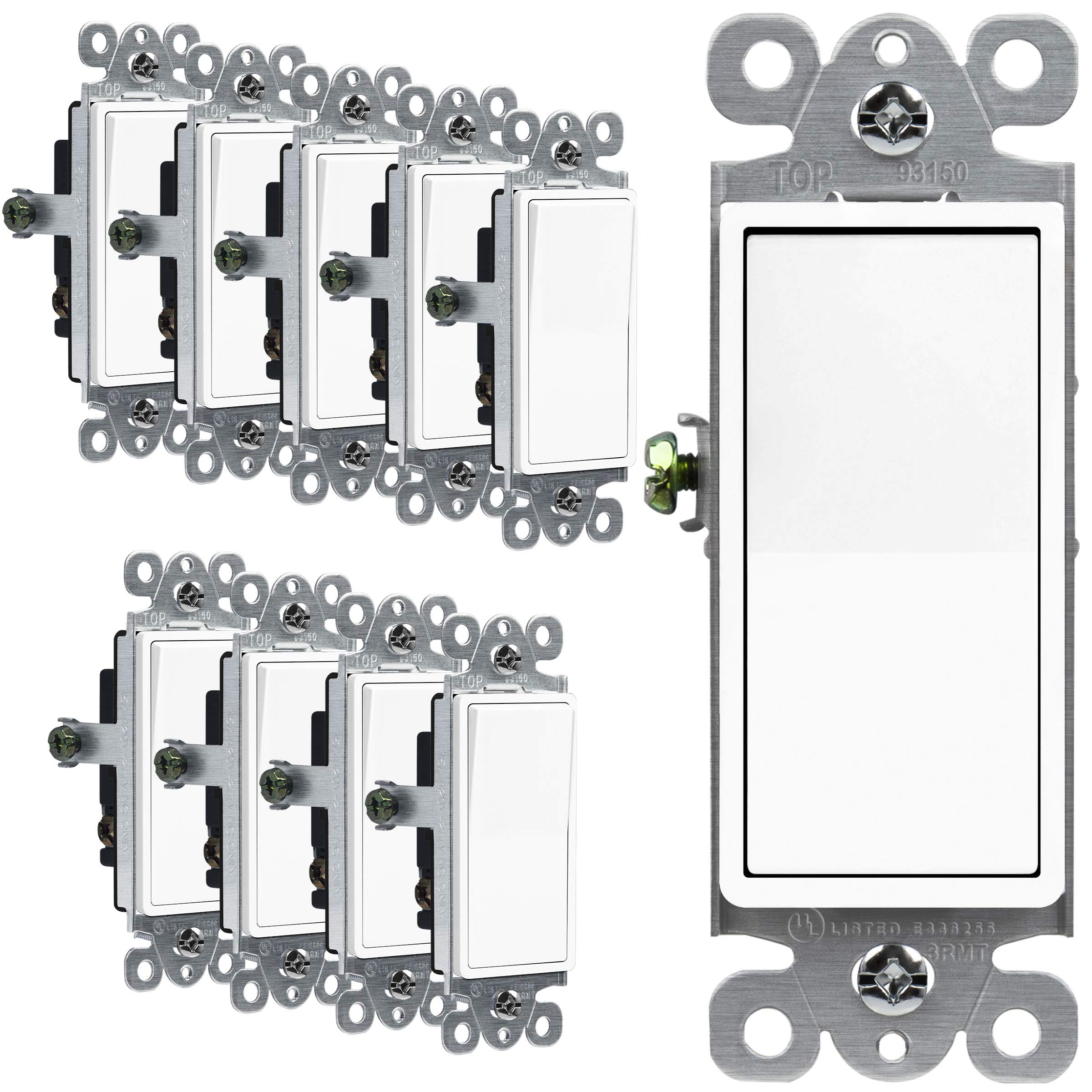 ENERLITES 3 Way Decorator Paddle Rocker Light Switch Single Pole or T | amzdealz