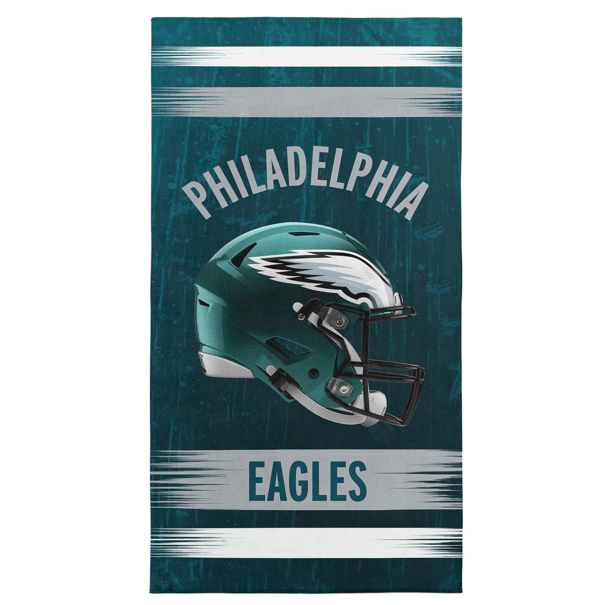 Northwest NFL Philadelphia Eagles Microfiber Beach Towel, 30 x 60 Inches – Quick Dry, Sand Resistant, Lightweight, Highly Absorbent, Blitz Design