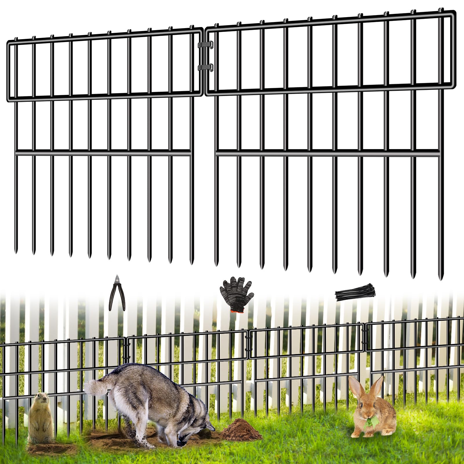 CHTSJQW 28 panel Animal Barrier Fence