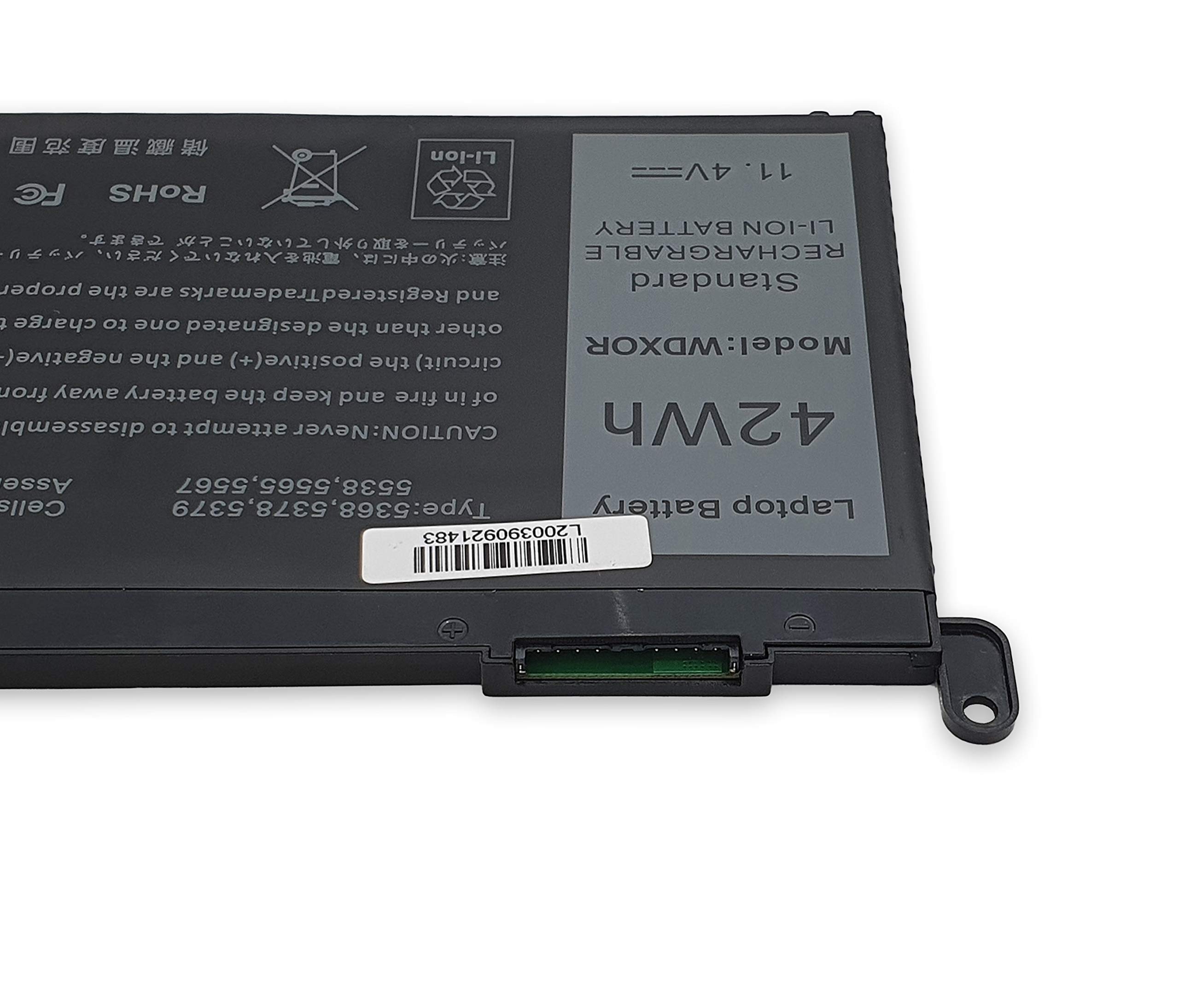 New Net - Batteria WDX0R [ 11.4 V - 3680 mAh ] compatibile con Dell P62F, P62F001, P35E, P35E001, P35E002, P66F, P66F001, P66F002, P66F003, P74G, P74G001