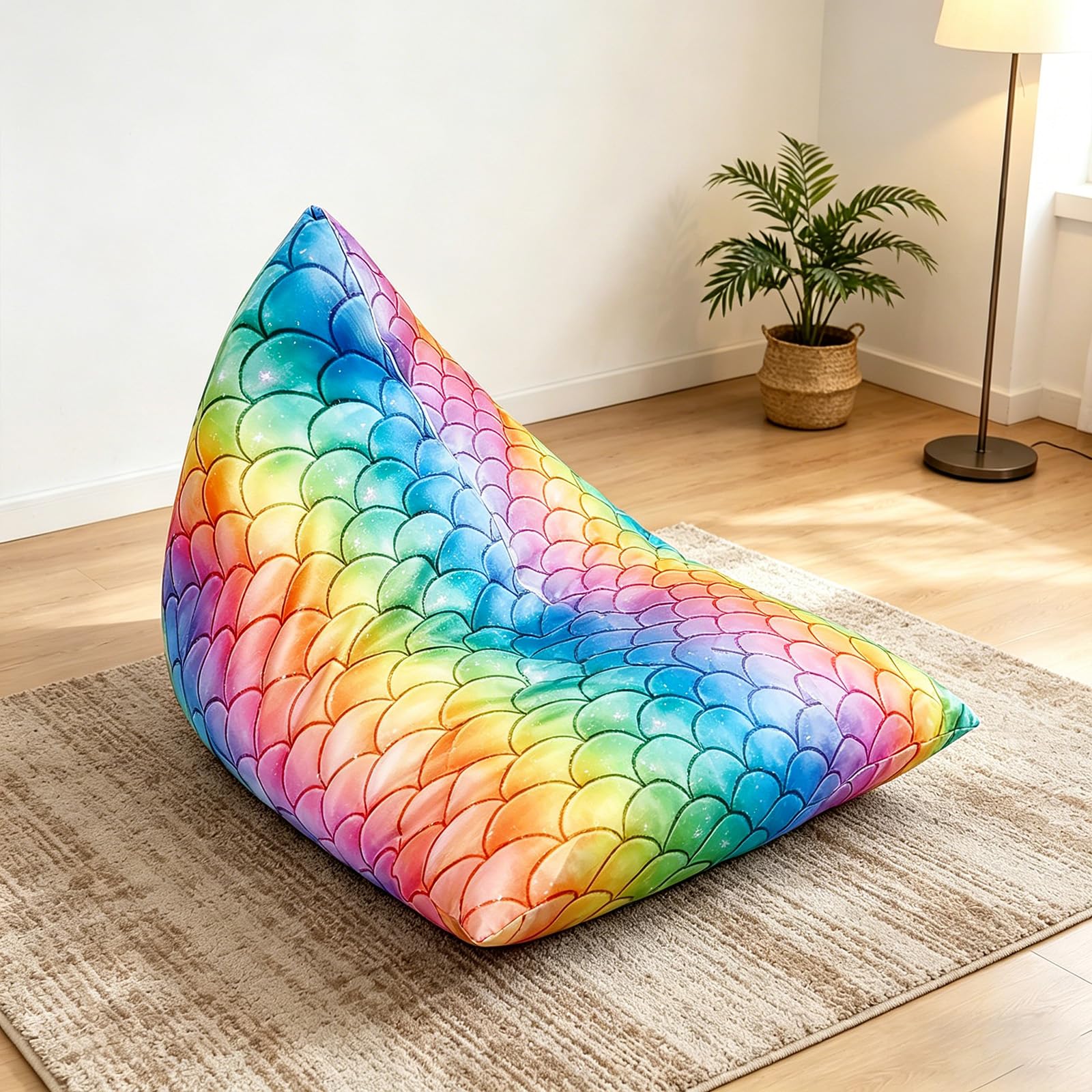 Sitzsack-Stuhlbezug, Sitzsack Kuscheltier Aufbewahrung Stofftier Sitzsack Bezug Sitzsäcke Wohnzimmer Sofa Pouf Aufbewahrungstasche