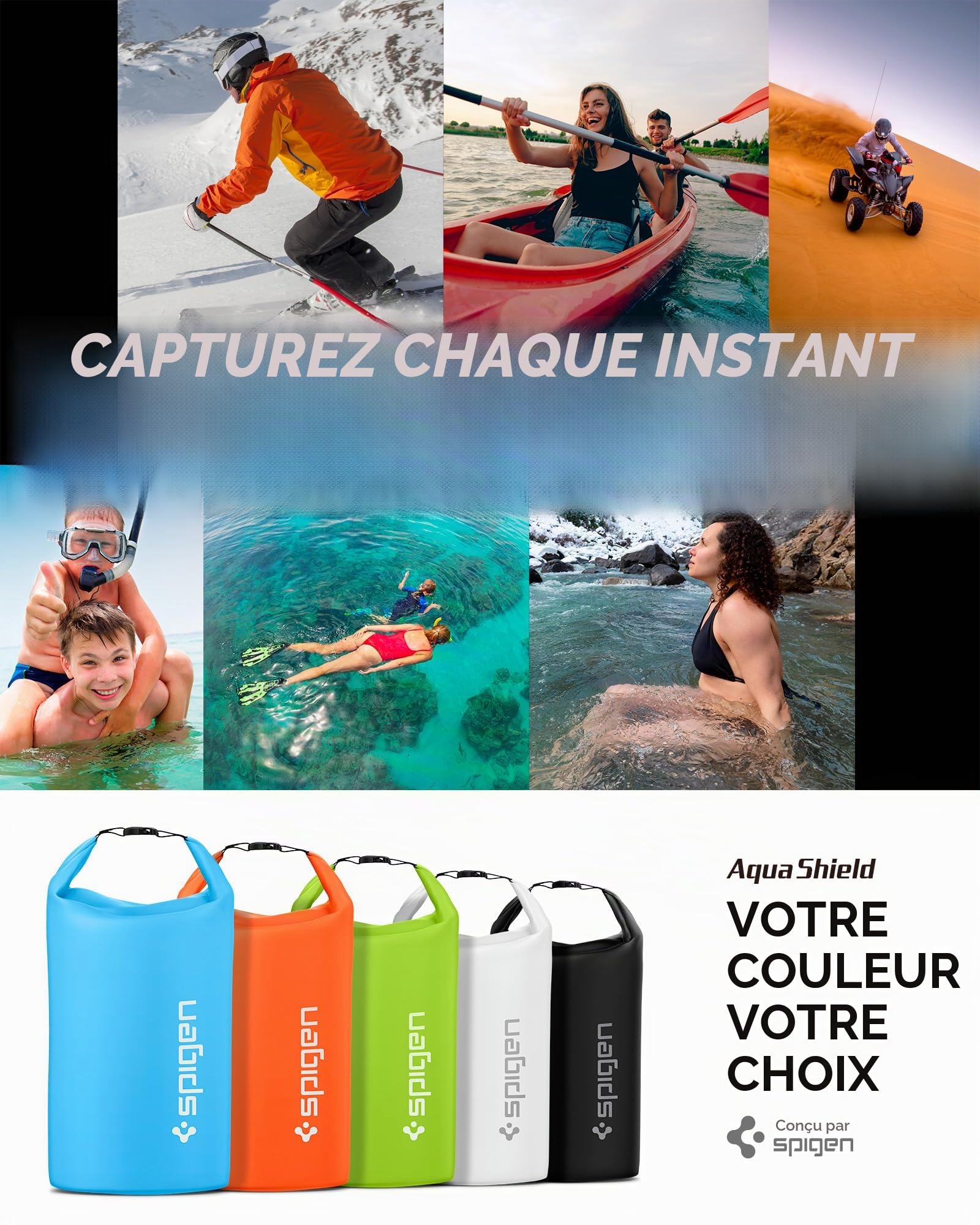 Spigen Sac à dos étanche 30L