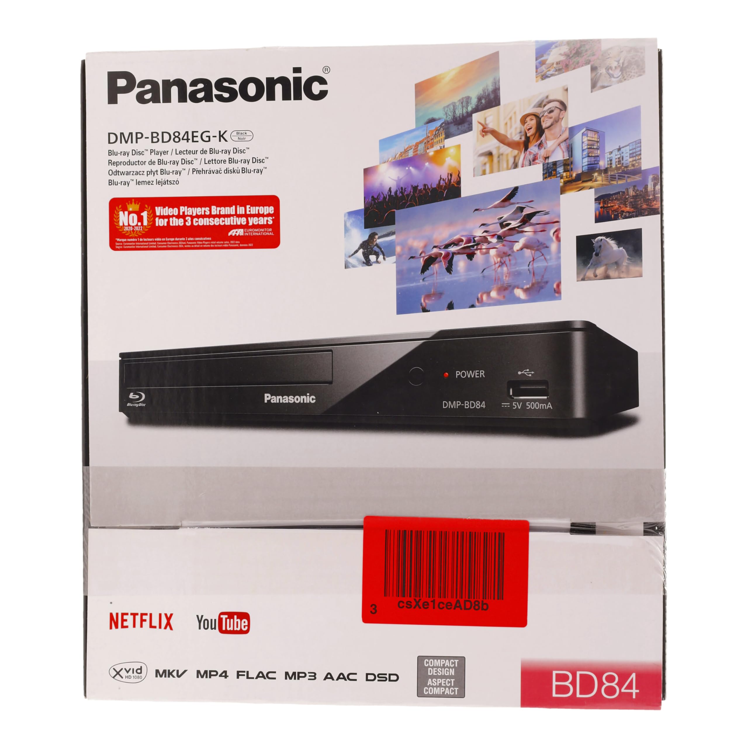 Panasonic DMP-BD84EG-K Smart Network 2D Blu-ray Disc/DVD Player