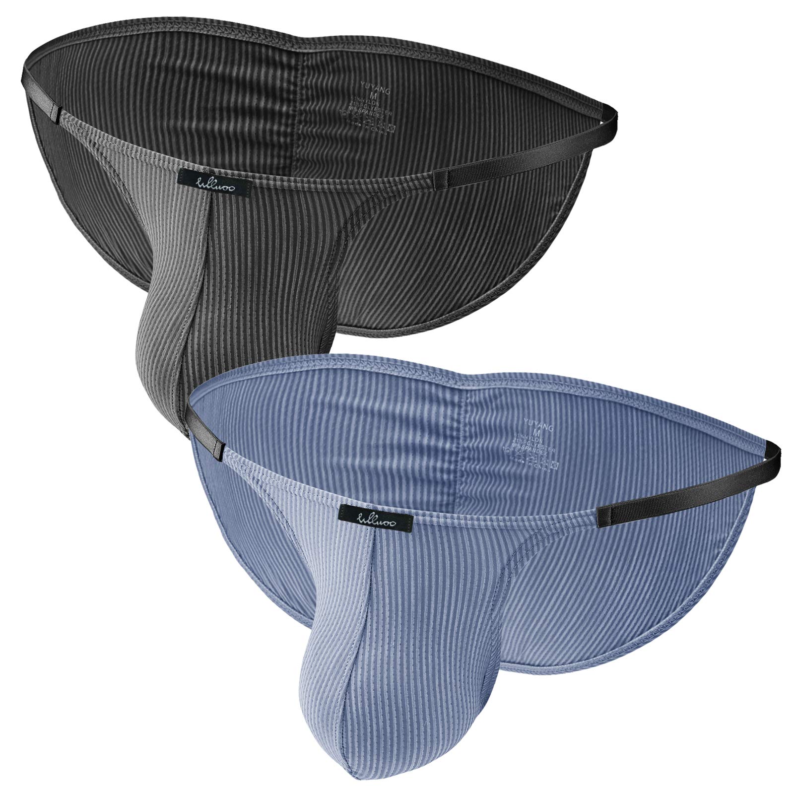 WLLWOO Men's Underwear Briefs Low Rise Stretch Thongs Quick Dry Jockstrap Athletic Supporter