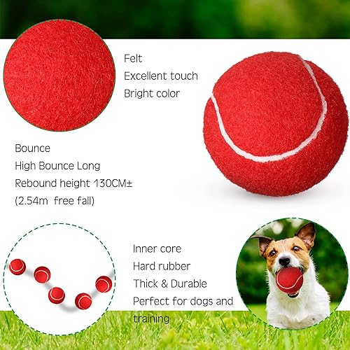 Miniatura 9 de Vinsot Paquete de 24 pelotas de tenis para jugar, pelotas de práctica de tenis, pelotas de entrenamiento para jugadores principiantes, pelota de