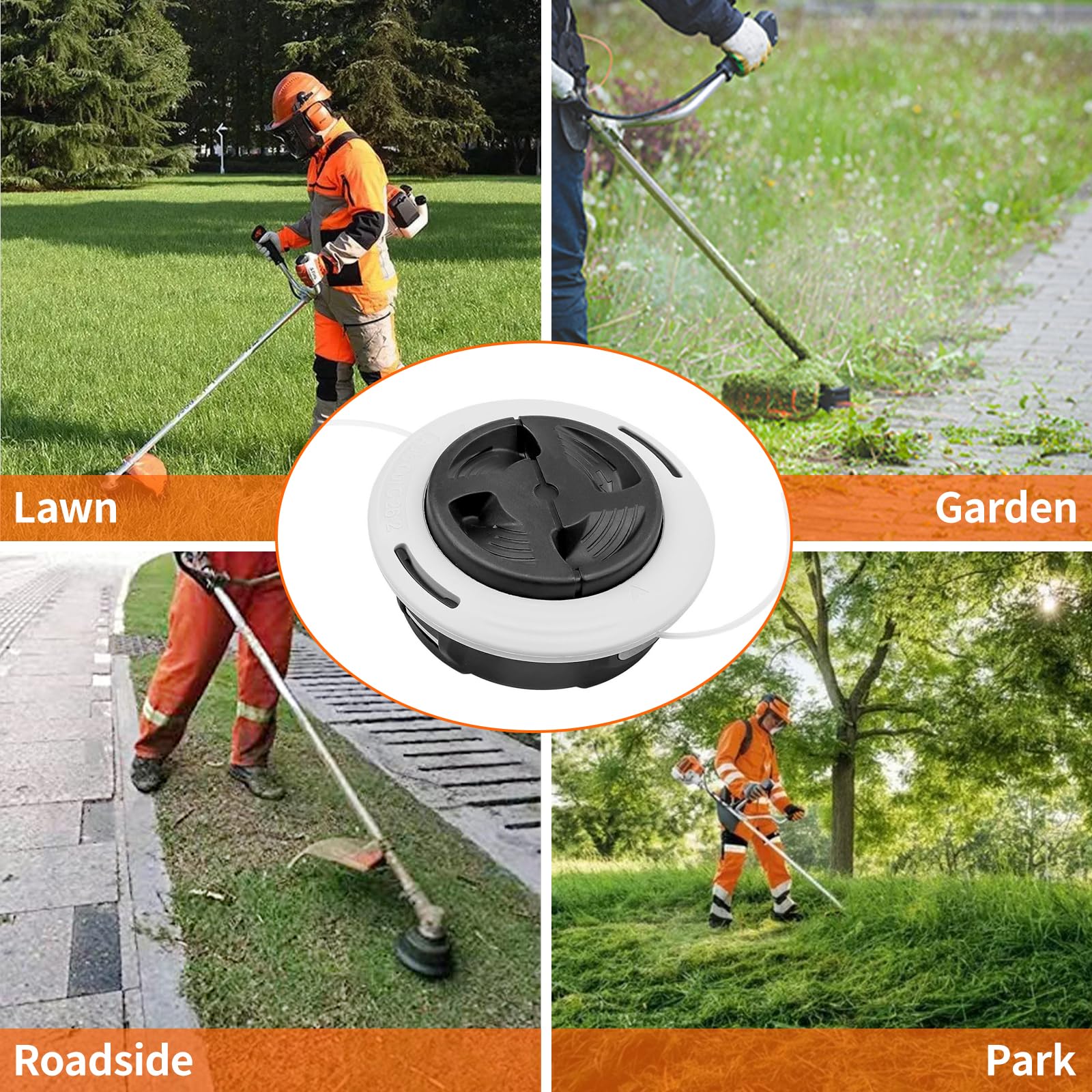 Cabezal Autocut C26-2 para Desbrozadora Stihl, Cortador Cabeza Alambre Repuesto para KM FS 50/55/56/70/80/85/87/89/90/94/91/111/131/240 4002710 2137, Cabezal Desbrozadora Cortacésped Carrete Universal