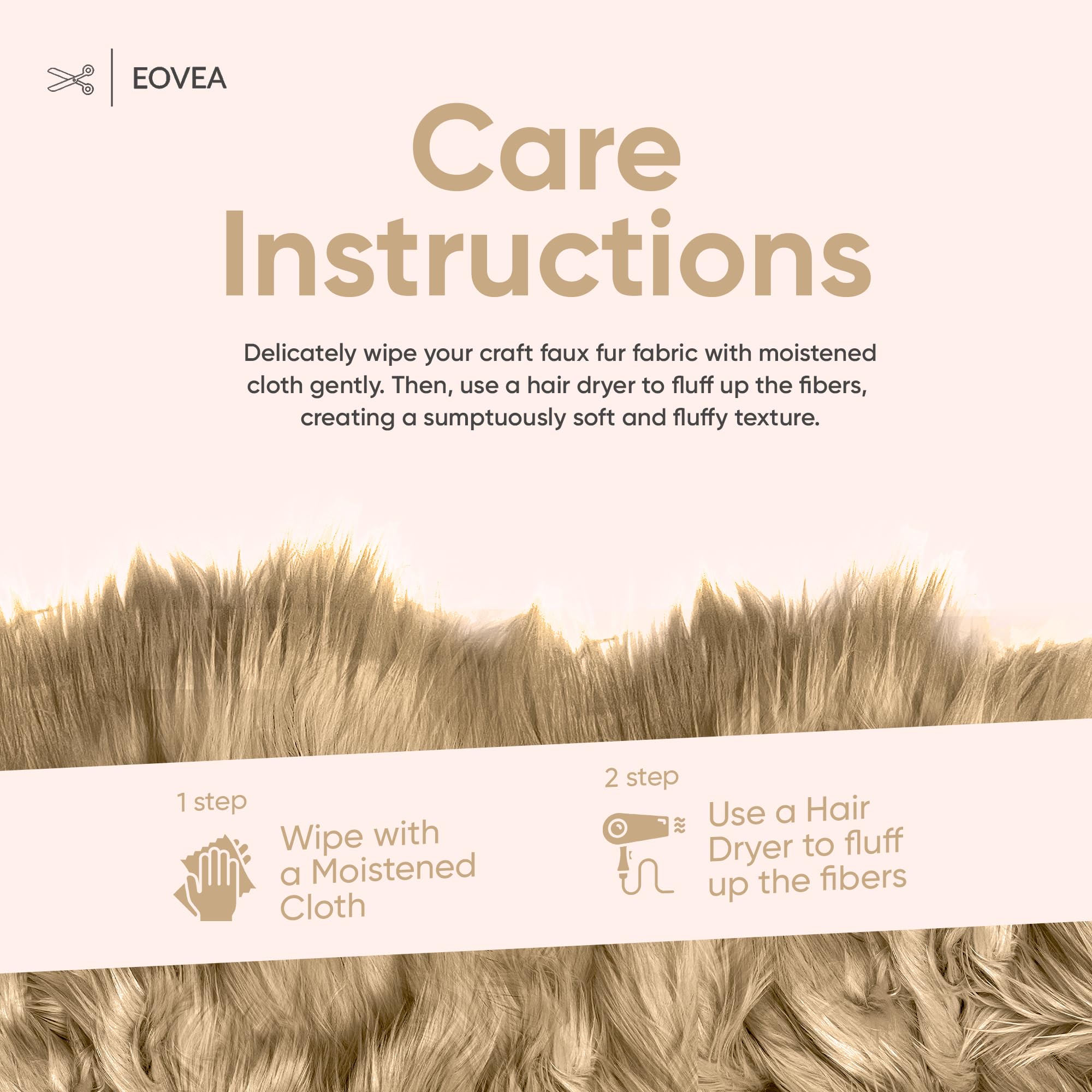 EOVEA Shaggy Faux Fur Fabric by The Yard – 60” Wide | Fluffy, Soft Fake Fur Material for Sewing, Crafts, Costumes, Upholstery & Home Decor | Long Pile Plush Fabric(One Yard, Beige): Chocolate 20 Yards