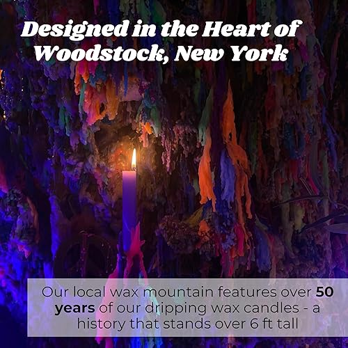 Miniatura 6 de Hippie Drippy - Velas de goteo  Paquete de 11 velas cónicas de goteo  Velas de fusión de botellas de vino (blanco)