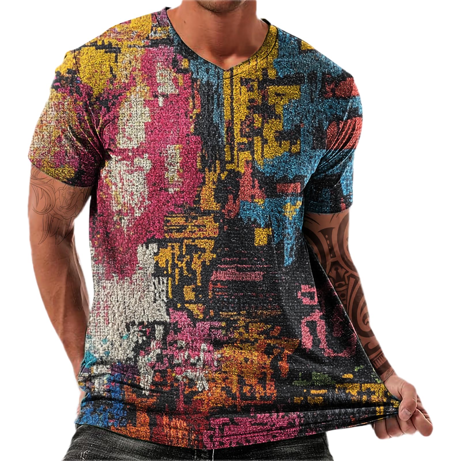 Breathable Gym Tshirts for Men Short Sleeves Oversized Fishing Shirt Casual Basic Tops Midweight Summer Beach Tops