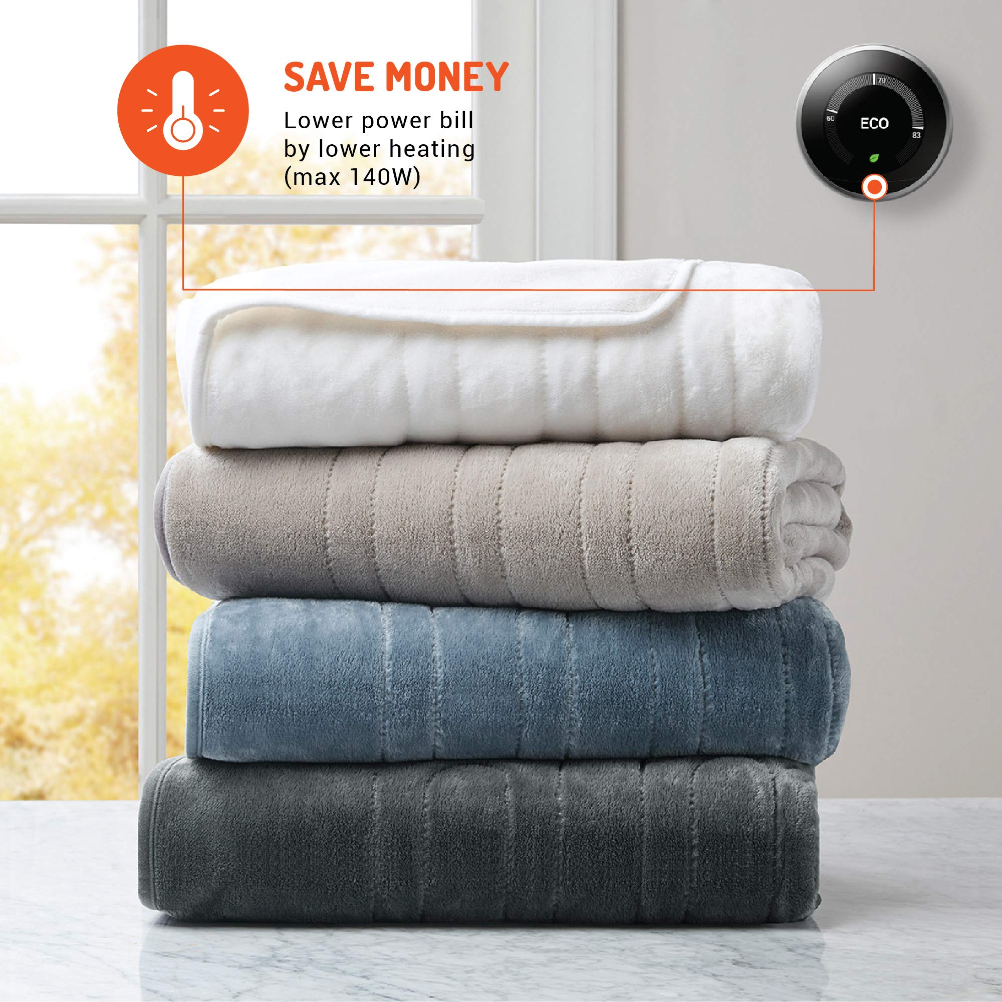 electric blanket with separate foot warmer