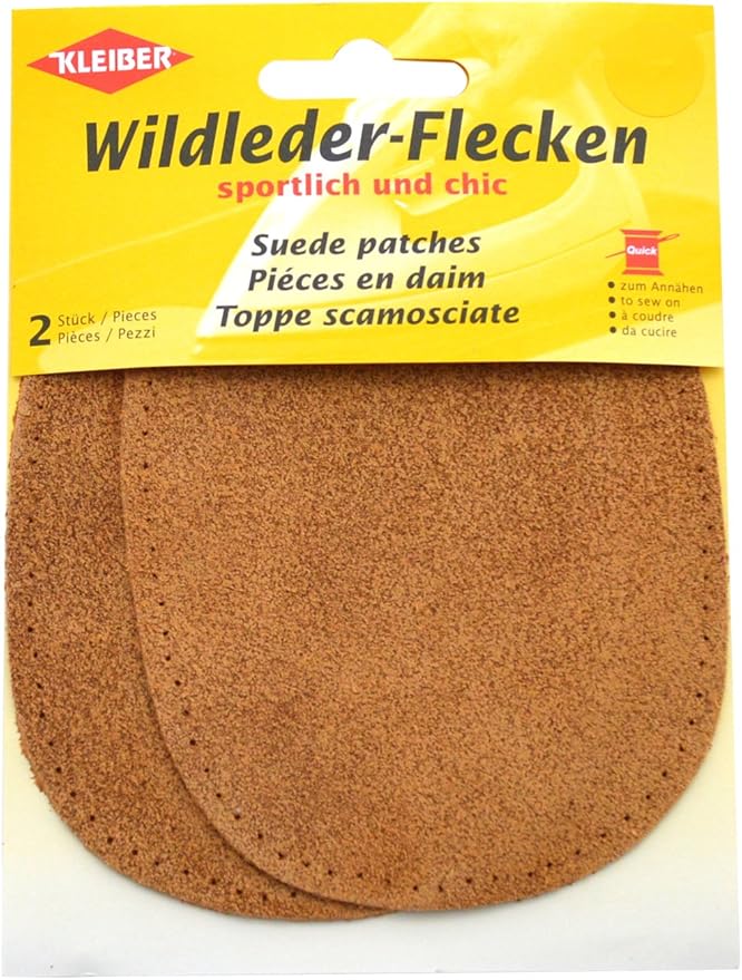 Kleiber 855-06 Wildlederflecken braun 2 Stück