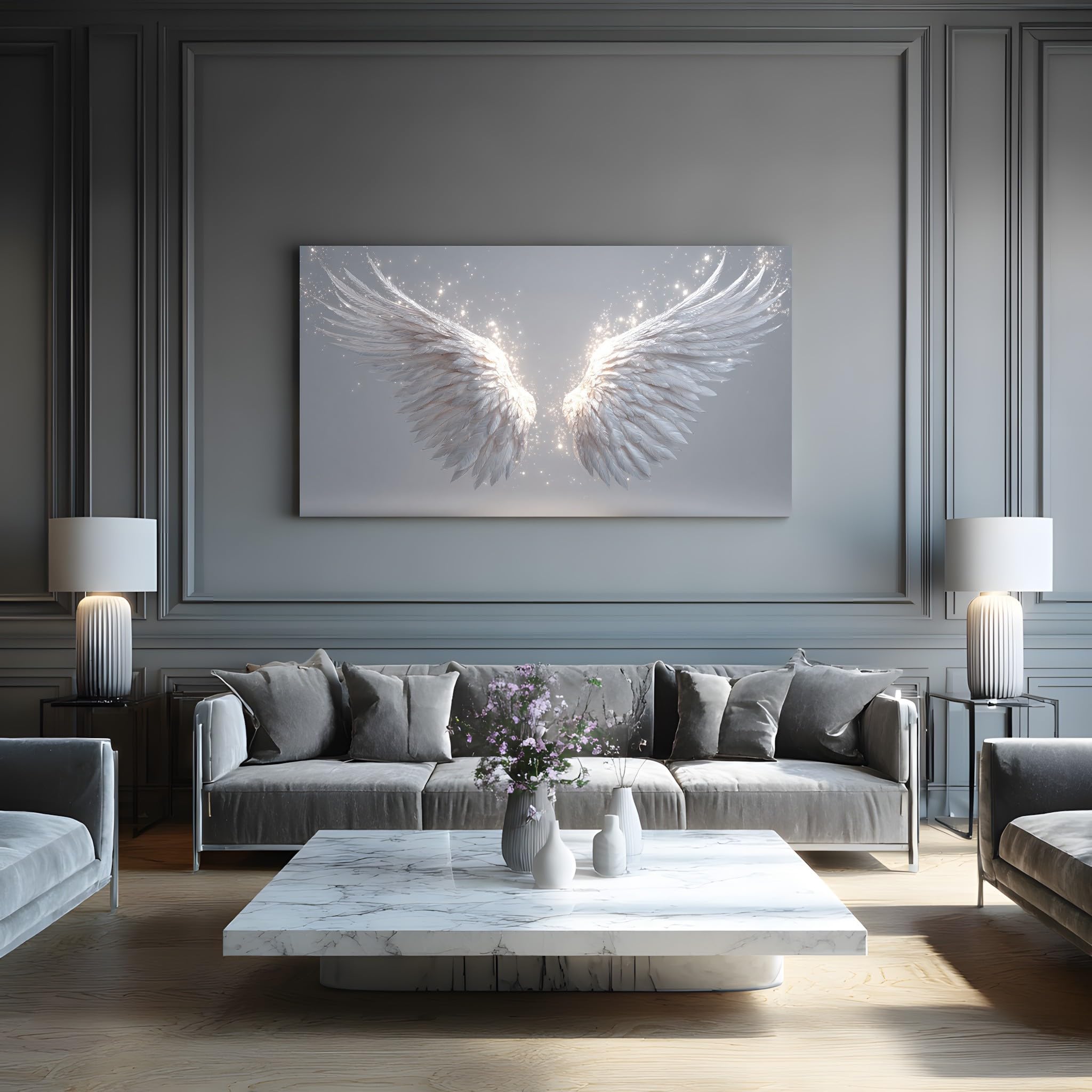 Generisch Wanddeko Leinwand Bilder Groß 80x160 cm,