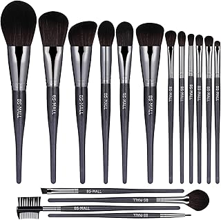 BS-MALL(TM) - Juego de brochas de maquillaje de primera calidad para maquillaje sintético Kabuki Cosméticos Fundación Blen...