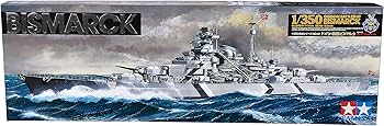 Amazon.com: Tamiya 78013 1/350 German Battleship Bismarck Plastic