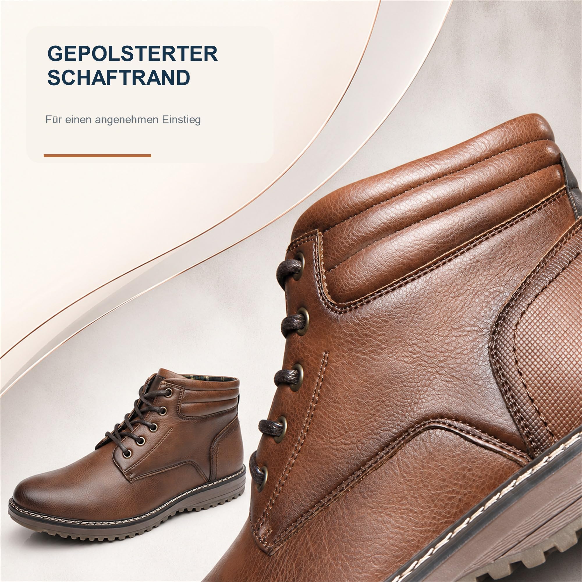 KNBR Botas de moto para hombre, botas clásicas Chukka, zapatos casuales