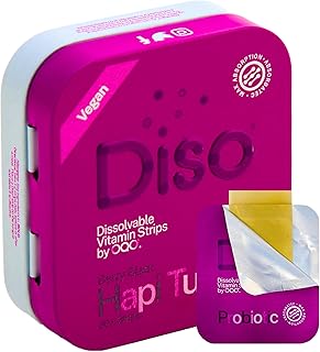 Diso® Hapi Tum Probiotics for Men & Women | High Strength Gut Health Supplements | Vegan Alternative to Probiotic Capsules & Gummies | Digestion, Gut Repair, Bloating Support | Berry Flavour | Tin