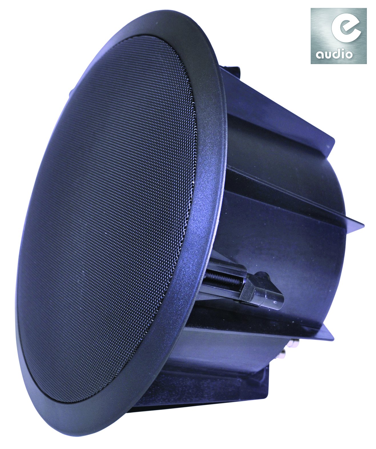 E-Audio Paire de haut-parleurs de plafond double offset 2 voies résistantes à l'eau Noir 20,3 cm 180 W