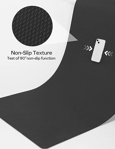 Miniatura 2 de Ewedoos Tapete de yoga antideslizante de elastómero termoplástico, tapete de ejercicio ecológico para yoga, pilates y ejercicio de piso, tapete