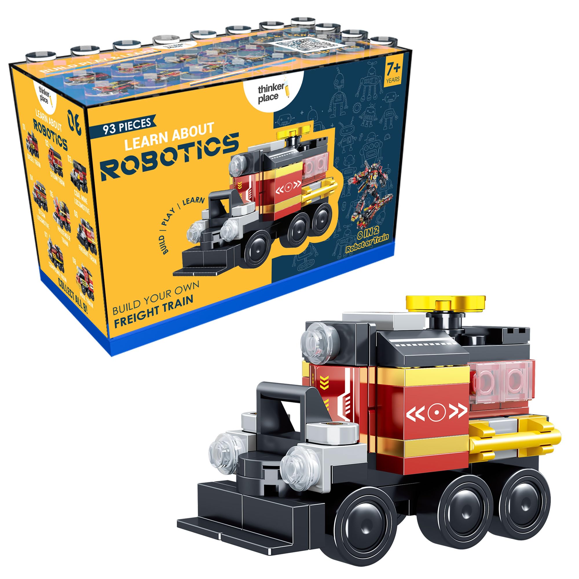 STEM Robotics Freight Train Block Set for Kids 7+ | Educational Building Toy | Learning Toy for Engineering, Creativity, Problem Solving & Motor Skills Development-image-47