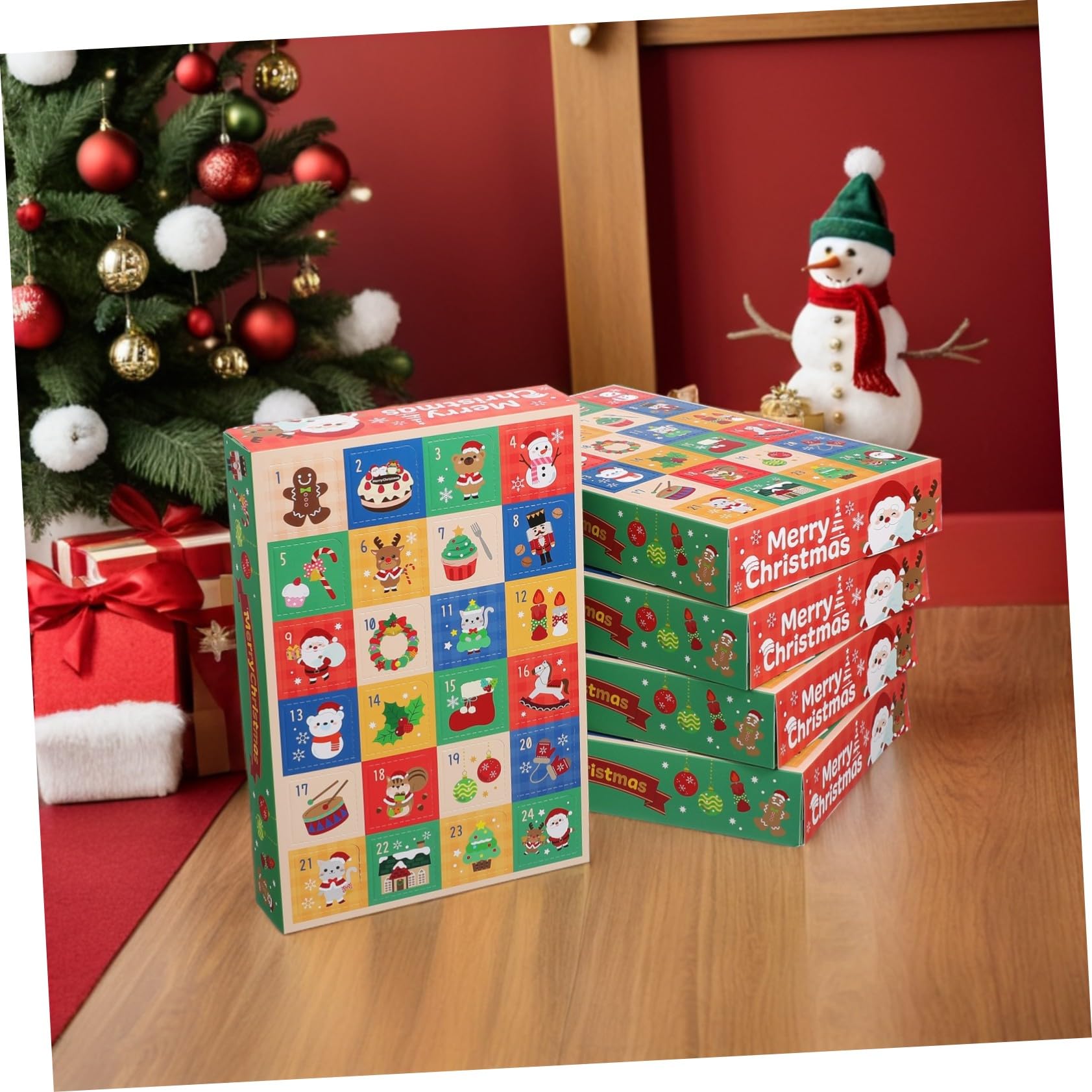 CAXUSD 15stücke Teilige Leere Papierboxen Für Süßigkeiten Weihnachts-adventskalenderbox Kleine Dekorative Schachteln Für Geschenke