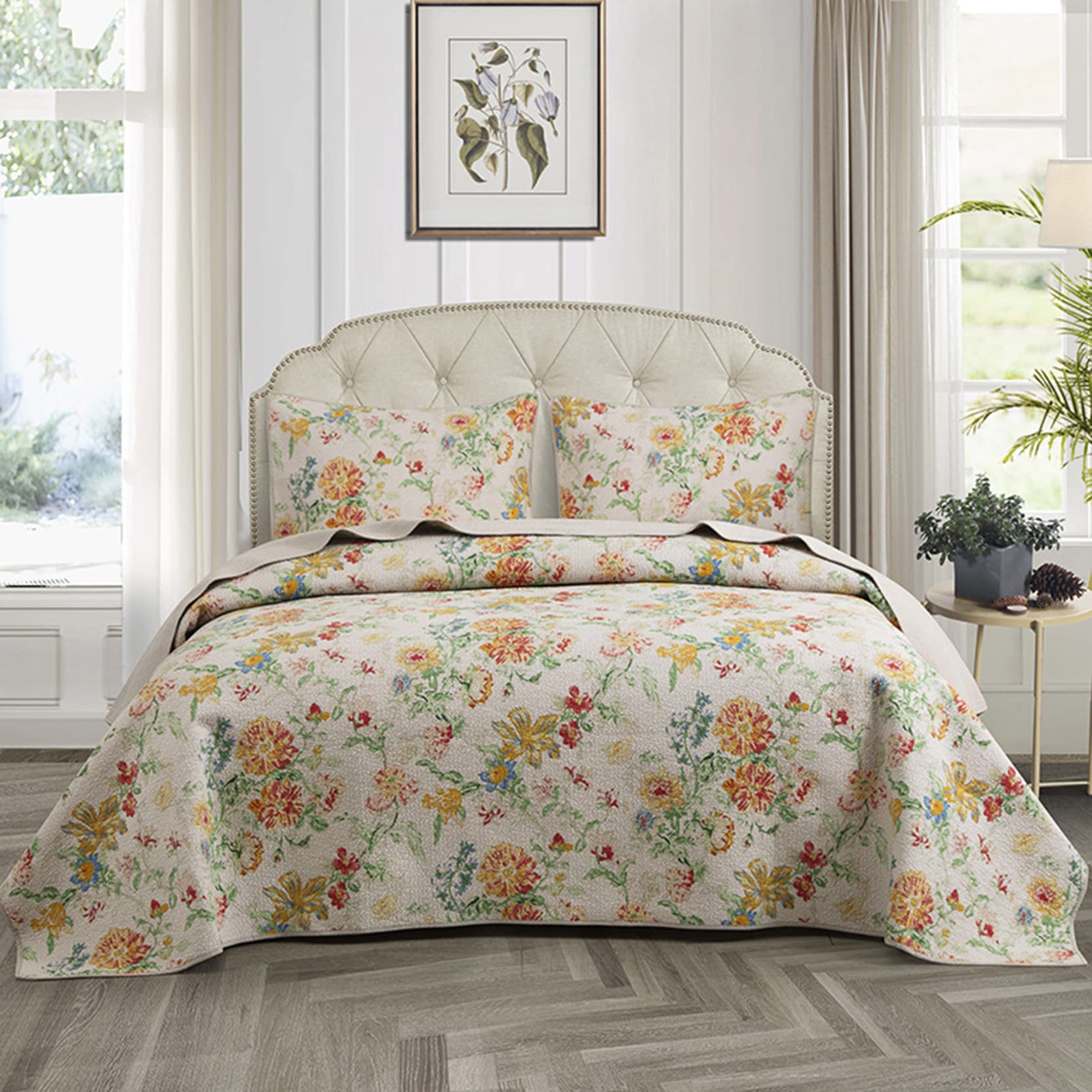 Sjdopulse Boys C Quilted Bedspread Overlet 230 X 250Cm,Otton Bed Overlet Quilt Throw Set With 2 Pillowcases American Style Retro Hi Pattern,Soft Skin-Friendly,Lover Gift,B