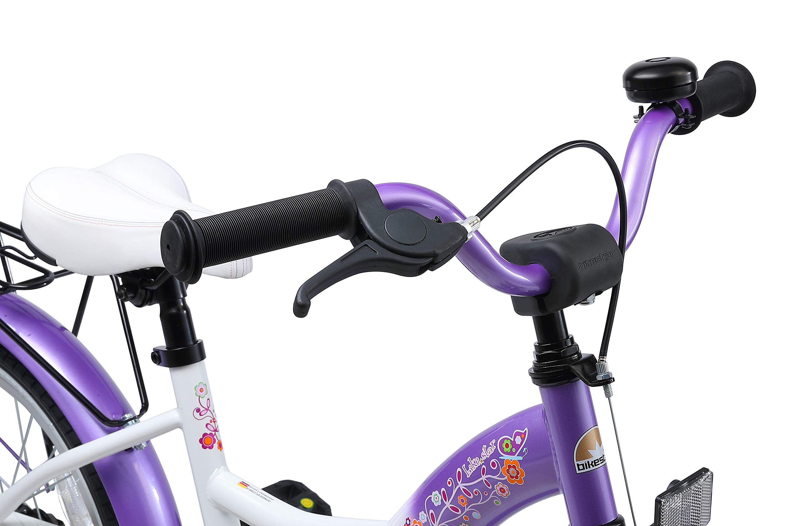 BIKESTAR Bicicletta Bambini 5-7 Anni | Bici Bambino Bambina 18 Pollici Freno a Pattino e Freno a retropedale | 18“ Classico Edition