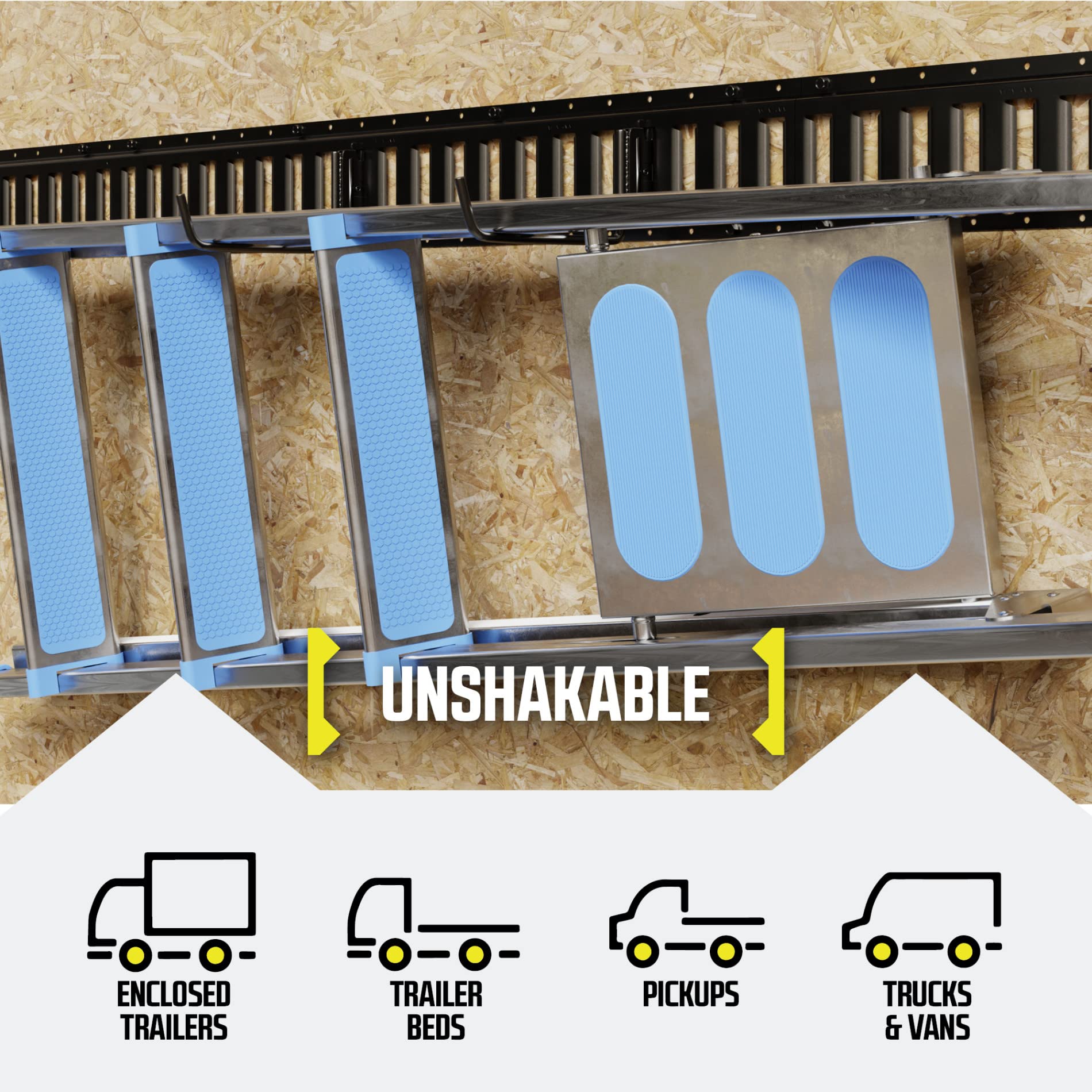 DC Cargo – Lot De 4 Crochets E Track J (11,4 Cm – Lot De 4