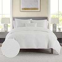 Vista 14 de CozyDH - Juego de funda de edredón CozyDH tamaño Queen, 100% algodón, funda de edredón con patrón floral de damasco gris y paisley, juego de ropa