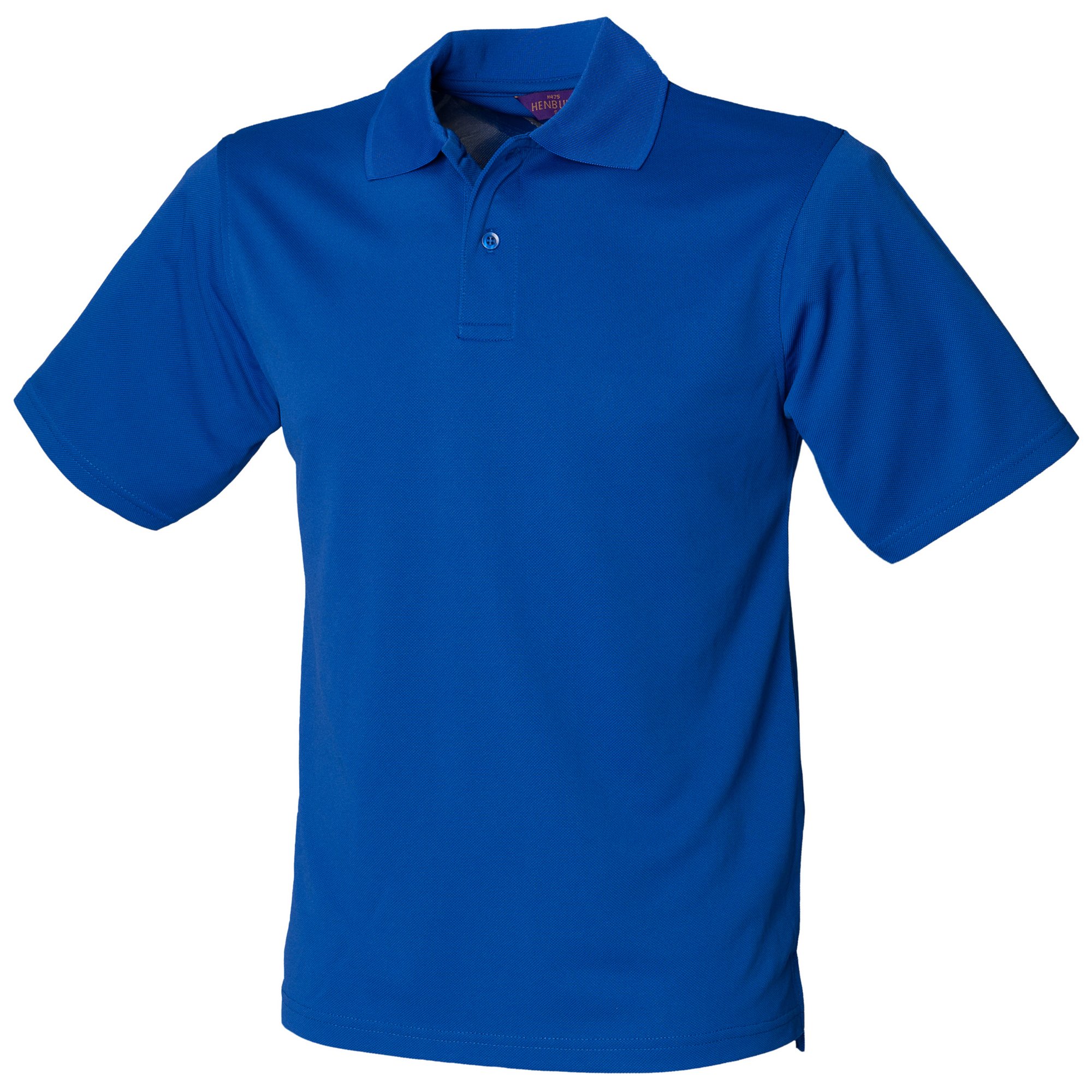 Henbury Mens Coolplus® Pique Polo Shirt (4XL) (Royal)