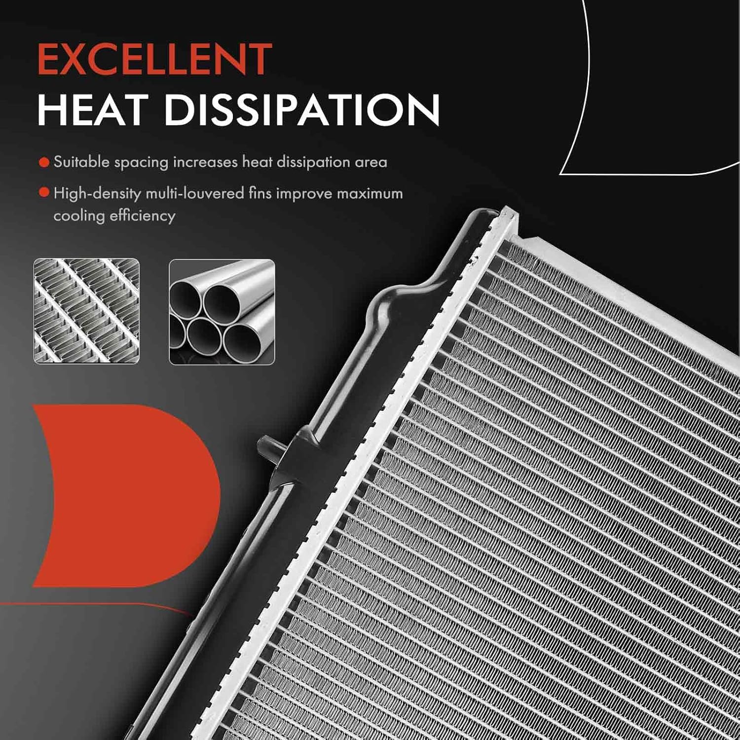 A-Premium Engine Coolant Radiator Assembly with Transmission Oil Cooler Compatible with Infiniti I30 1996-1999 & Nissan Maxima 1994-1999, V6 3.0L, Replace# 8011752, 214100L700