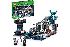 LEGO Minecraft The Nether Bastion Toy, Including Warden Figure and Minecraft Fans