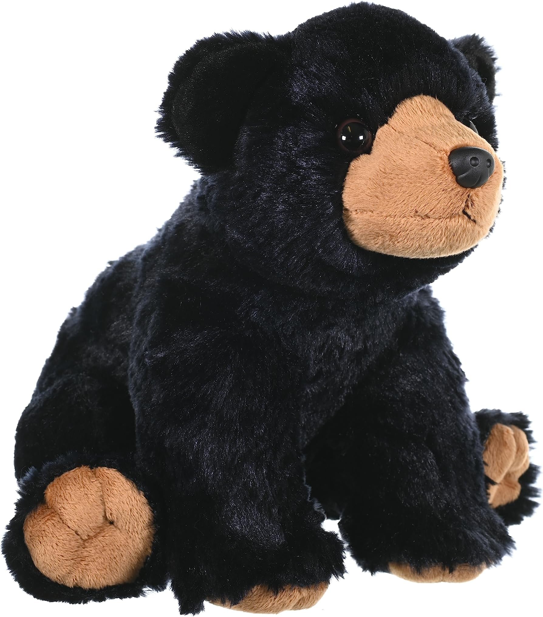Wild Republic Black Bear Plush Soft Toy, Cuddlekins Cuddly Toys, Gifts for Kids 30 cm